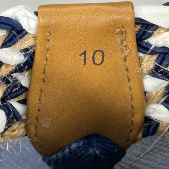 Yellow Box‎ Fida Flip Flops Navy Wide Strap Sandals Boho Sz 10 - Picture 7 of 9